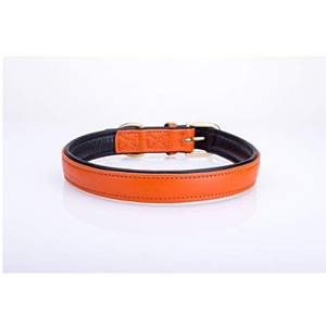 Collar de perro de cuero hecho a mano de la mejor calidad con diseño acolchado suave Fabricante Proveedor y mayorista indio superior Saman Exports - Product Image 5