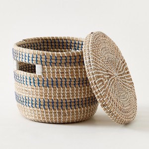 Corbeille en herbe de mer pour l'organisation et le rangement des pièces intérieures, prix le plus bas, bacs de rangement en herbe de mer - Product Image 6