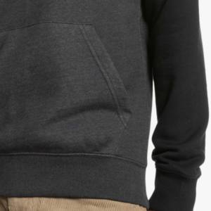 Sweat à capuche pour homme grande taille sur mesure, confortable, léger, 100% coton, polaire pour l'hiver avec logo - Product Image 2
