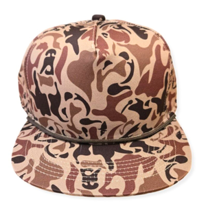 ODM OEM 5 Panneau Snapback Chapeau Ri256 Chapeau Logo Broderie Personnalisée Motif Camouflage Bord Plat avec Corde pour la Chasse et la Pêche en Plein Air - Product Image 1