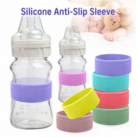 Bandes de protection réutilisables en silicone pour bouteilles et tasses – Plusieurs couleurs, anti-brûlure et antidérapantes – Accessoires pour boissons