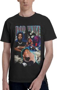 T-shirt pour homme avec logo personnalisé, décontracté, diverses couleurs, blanc, 100% coton, motif imprimé, tricoté, col rond - Product Image 6