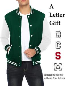 Chaqueta de lona del equipo de béisbol de la escuela secundaria hecha a medida Precio al por mayor Chaqueta Letterman para niños Estilo elegante de la calle principal - Product Image 5