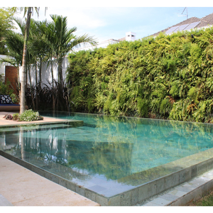 Carreaux de piscine carrés en pierre verte de Sukabumi de Bali - Design asiatique, carreaux extérieurs antidérapants pour la rénovation d'appartements, de parcs et de villas - Product Image 5