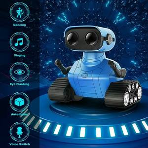 Robot de Juguete Electrónico RC Unisex para Niños de 5+ Años, Mini Robot Transformable de Plástico con Ojos LED, Música y Kit de Chasis Incluido - Product Image 2