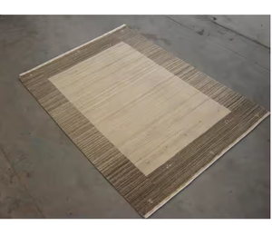 Tốt nhất OEM handloom thêu <span class=keywords><strong>h</strong></span>ình chữ nhật handmade bông Jacquard Thảm Fluffy sọc bện phẳng dệt không trượt khu vực thảm thiết lập - Product Image 3