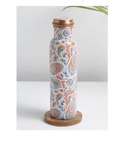 Botella de Agua de Cobre con Acabado Esmaltado para Beneficios para la Salud, Botella de Agua para Yoga, Ayurvédica - Product Image 2