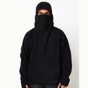 Designer New Fashion Style Custom Ninja Hoodie ultra Soft Warm Winter <b>Sherpa</b> Hoodie Men Cotton Oversized Heavy Weight - Product Image 4