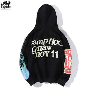 Sweats à capuche personnalisés en coton mélangé imprimé de base pour hommes Streetwear Fabricant de vêtements lourds Sweats à capuche imprimés de style moderne - Product Image 2