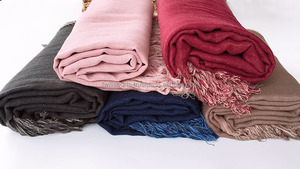 Moda señora cálido largo Color puro chal Cachemira invierno bufanda mujer Cachemira pashmina bufanda 2024 - Product Image 5