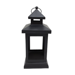 Lanterne à bougie décorative en métal enduit bleu clair pour la maison et la décoration de mariage Lanterne suspendue en vrac faite à la main - Product Image 6