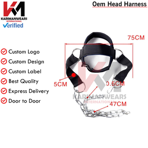 Harnais de tête de sport en coton de qualité supérieure, résistant, taille personnalisée, harnais d'exercice pour le cou - Product Image 5