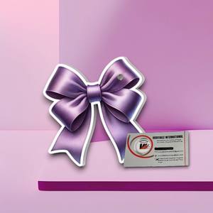 Bases Magnéticas Personalizables para Extensiones de Pestañas, Acrílicas, con Forma de Mariposa, Rectángulo y Corazón, Ecológicas, Color Morado - Product Image 3