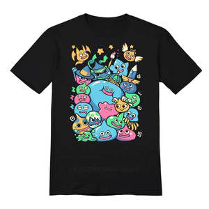 T-shirt Dragon Quest imprimé en 3D avec motif Slime, respirant, 100 % coton jersey, motif uni, étiquette personnalisée, modèle de t-shirts imprimés - Product Image 1