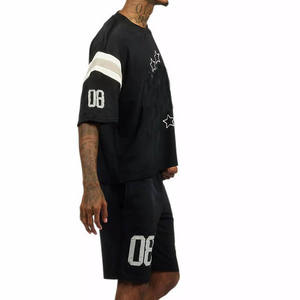 <b>Men</b> T <b>Shirt</b> and Short Set Relaxed Fit <b>Summer</b> Sports Outfit <b>for</b> Gym Workout Daily Wear - Product Image 1