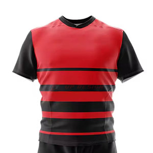 Uniformes de Rugby Personalizables de Dos Piezas, Transpirables, de Alta Calidad y Precio Razonable, Tejido Ligero para Competencia - Product Image 4