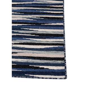 Alfombra de Lana Tejida Plana Gris y Negra Indusbar ADWL-13142, Diseño Rectangular a Rayas para Decoración de Sala de Estar y Pasillo Juvenil - Product Image 4