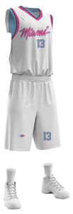 Unisex White 2024/25 Basketball Jersey Performance Basketball Uniform Set Custom Pro Fit Sweat Wicking Jerseys and Shorts - Product Image 4