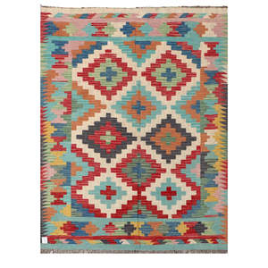 พรมกิลิม ไมมาณา อัฟกานิสถาน ขนาด 203 x 152 ซม. - Product Image 1