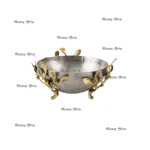 Cuenco decorativo de diseño antiguo Cuenco martillado de aluminio Cuenco de frutas de forma redonda de calidad superior a granel - Product Image 6