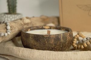 เทียนหอมกลิ่นขี้ผึ้งมะพร้าวงานแฮนด์เมดจากโรงงานในเวียดนามโดยตรงสำหรับงานแต่งงานของขวัญสปาสำหรับตกแต่งบ้านของตกแต่งปีใหม่วาเลนไทน์ - Product Image 2