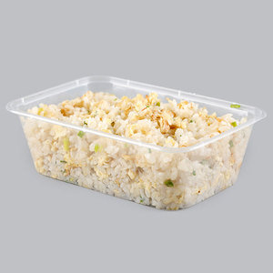 Conteneur alimentaire rectangulaire <span class=keywords><strong>jetable</strong></span> en PP, résistant au micro-ondes, noir, transparent, blanc, boîte à <span class=keywords><strong>repas</strong></span>, bol bento, <span class=keywords><strong>plateau</strong></span> à emporter - Product Image 4