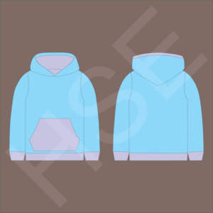 Sweat-shirt à capuche unisexe, couleur personnalisée, noir, avec poche avant - Product Image 6