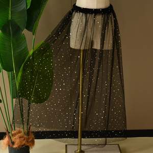 Accesorio Bridella BV210B-B en Negro con Malla y Lentejuelas, Ajuste Cómodo para Bodas, Bailes de Graduación y Eventos Formales - Product Image 4
