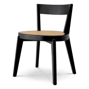 Chaise de salle à manger en bois de teck massif de haute qualité avec siège en rotin tissé Design moderne pour une utilisation intérieure et extérieure - Product Image 1