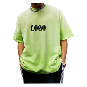 T-shirt durable 100% coton Polyester Gym Fit pour hommes Logo personnalisé Impression numérique Manches courtes 180gsm Tissu tricoté - Product Image 6