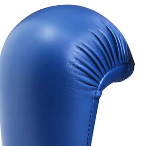 Mitaines de karaté en vinyle bleues, gants de sparring pour l'entraînement et la compétition, protections de mains durables pour les arts martiaux avec un ajustement confortable - Product Image 3