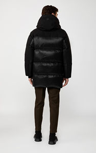 2025 chaqueta de burbujas de nailon personalizada, chaqueta de invierno acolchada para hombre, capucha extraíble brillante, transpirable, impermeable, de talla grande, tarifa al por mayor - Product Image 6