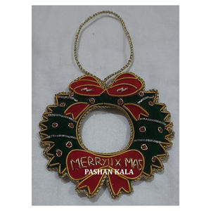 Adorno de árbol de Navidad con forma personalizada, hecho a mano, Color negro y granate, buena mano de obra para adorno de árbol de Navidad, regalo - Product Image 1