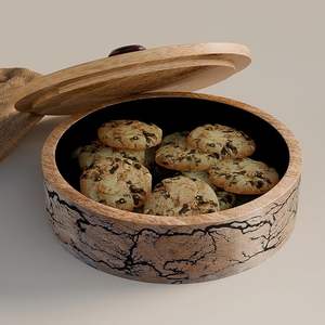 Boîte à chapati en bois avec motif artisanal exclusif, design artistique, résistante à l'humidité et lavable au lave-vaisselle pour une utilisation en cuisine - Product Image 4