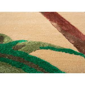 Hacienda Gold Hand Tufted Wool & Viscose Rug Floral Abstract Pattern Plush <b>Top</b>-284 for Home Living Room Hallway Rectangle Model - Product Image 3