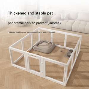 Valla acrílica transparente sólida para interiores al por mayor, barrera de plástico antiescape para mascotas, recinto para perros pequeños, bichón, gatos, animales - Product Image 3