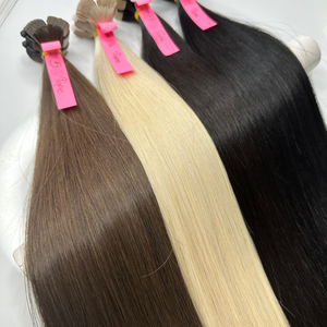 Hot 100% <b>Real</b> Straight Vietnamese <b>Human</b> <b>Hair</b> Tape-In <b>Extensions</b> Easy-to-Use Loose Deep Wave Many Colors Popular Bundle Raw - Product Image 3