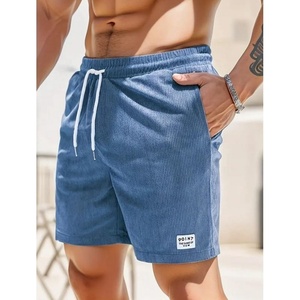 2025 fabricante verano Jogger 5 pulgadas pantalones cortos de playa de punto logotipo personalizado estampado gimnasio secado rápido deportes Casual hombres pantalones cortos - Product Image 2