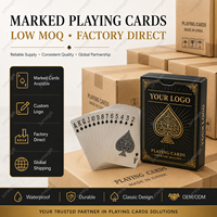 Cartes à jouer en PVC personnalisées imprimées avec boîte 88x63mm R3 Coins arrondis Cartes de poker classiques pour jeu familial