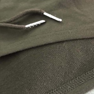 Hoodie court au design simple pour un usage décontracté, couleur unie, tissu en coton doux, manches longues. - Product Image 6