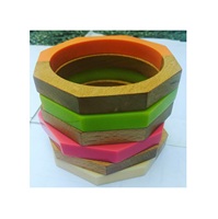 Brazalete de Resina de Venta Directa de Fábrica, Joyería de Alta Calidad para Mujer, Pulseras de Resina, Nuevo Diseño, Color Naranja, Brazalete de Resina con Alto Brillo