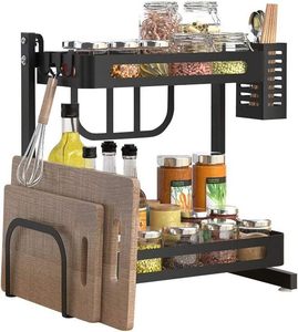 Durable Glass & Metal <b>Spice</b> <b>Rack</b> for Efficient Storage Chic Glass and Metal <b>Spice</b> <b>Rack</b> with Easy Access Design - Product Image 1