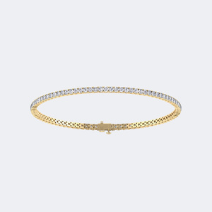 2.00CTW Round Prong-<b>Set</b> Diamond Tennis Bracelet - Product Image 2