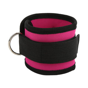 Sangles de cheville personnalisées de haute qualité pour machines à câbles, logo personnalisé, sangle de cheville et de poignet rembourrée en polyester professionnelle - Product Image 1