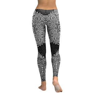 Offres Spéciales taille haute femmes Fitness Leggings avec rayures et chats impression respirant Sexy Stretch pantalon - Product Image 2