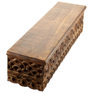 Étagère murale en bois sculpté à la main, décoration murale pour salon et salle de séjour, décoration écologique, bois durable, décorations murales - Product Image 3
