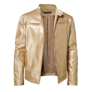 2026 <b>Leather</b> Motorcycle <b>Jacket</b> Men Slim Short-Coat Collar PU <b>Jackets</b> Autumn <b>Winter</b> Windproof <b>Leather</b> <b>jacket</b> for men - Product Image 5