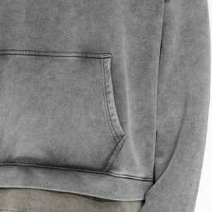 Sweat-shirt classique délavé à l'acide, ton rétro, polaire doux, pull chaud d'hiver, style robuste, mode quotidienne, confortable à porter - Product Image 3