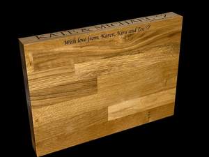 Planche à découper et plateau de service en bois - Durable, lavable au lave-vaisselle - Product Image 5