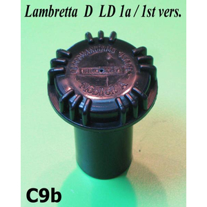 Tapa negra del depósito de gasolina Lambretta A, B, C, LC, D y LD año 1951 1952 - Product Image 2